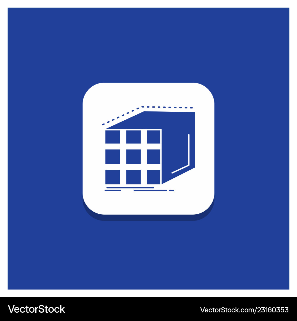 Abstract Aggregation Cube Button vector image