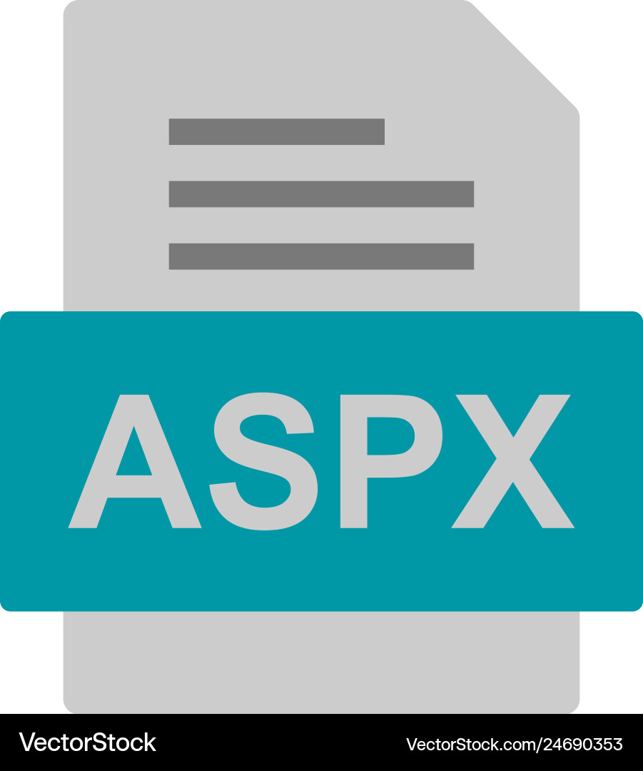 Aspx file document icon Vector Image