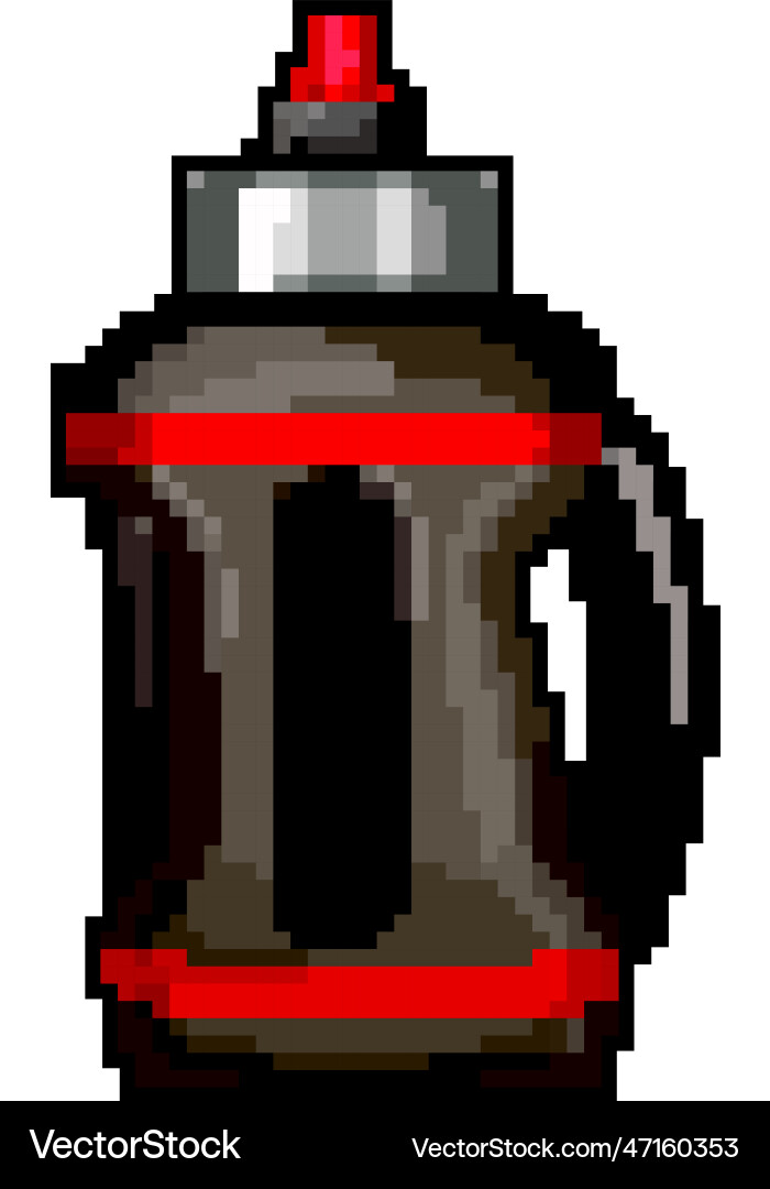 Container sport drinking bottle game pixel art Vector Image
