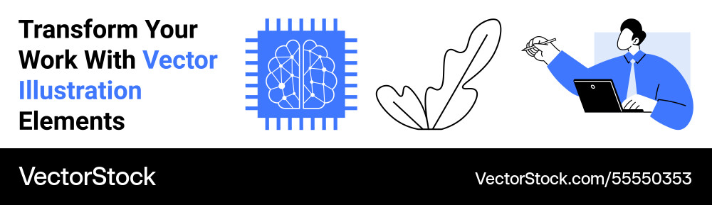 Creative workflow with ai brain abstract design Creative workflow with ai brain abstract design vector image