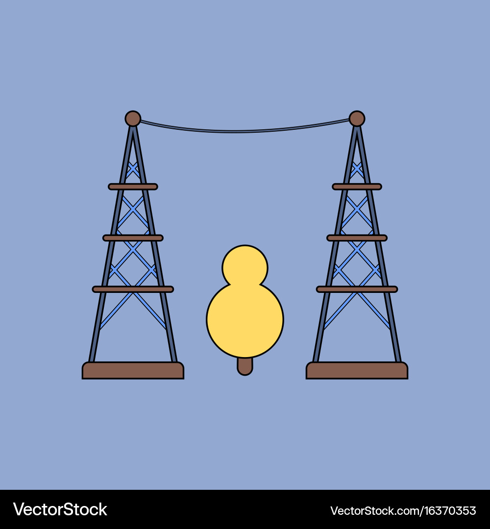 Flat icon design collection tree between vector image