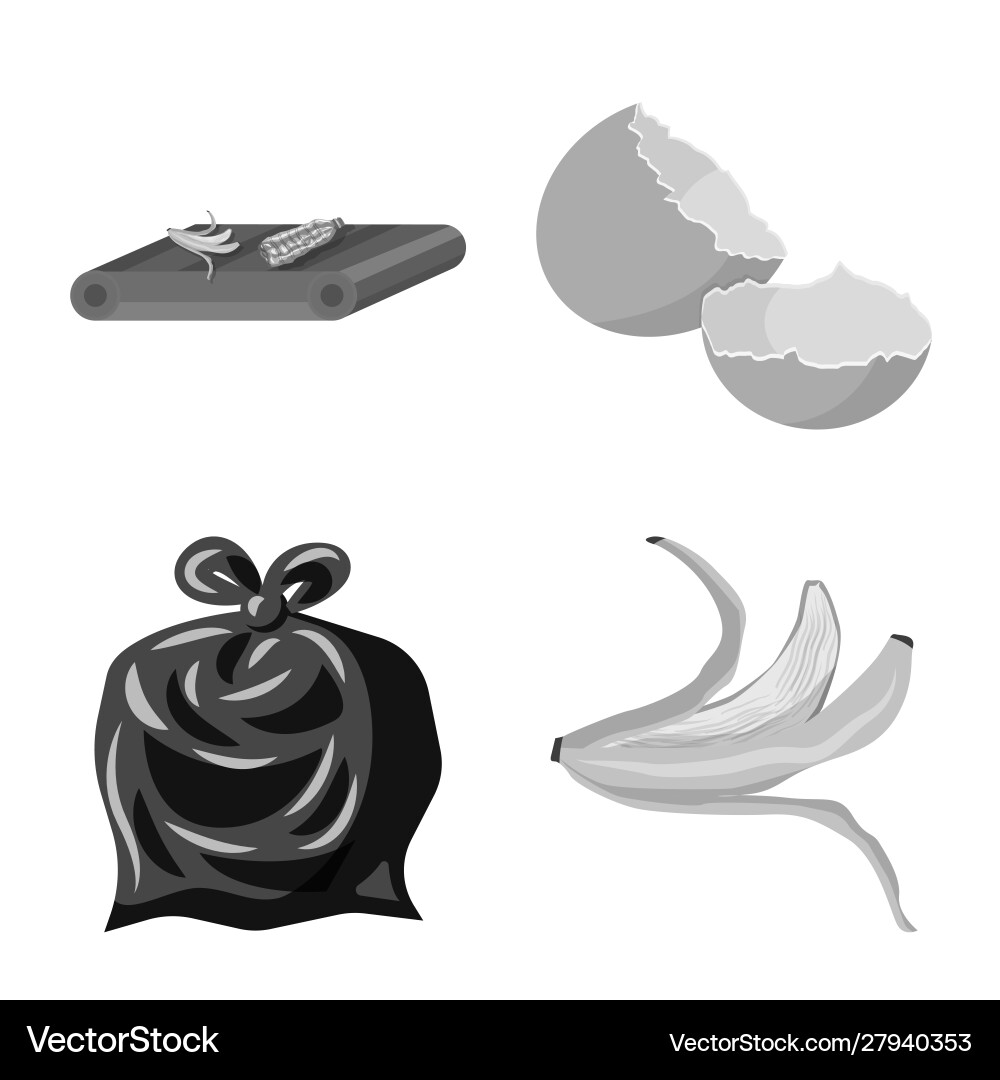 Isolated object dump and sort logo set Isolated object dump and sort logo set vector image