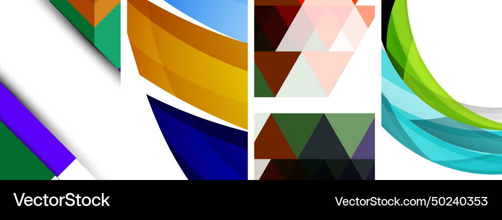 Minimal geometric abstract background with circles Vector Image