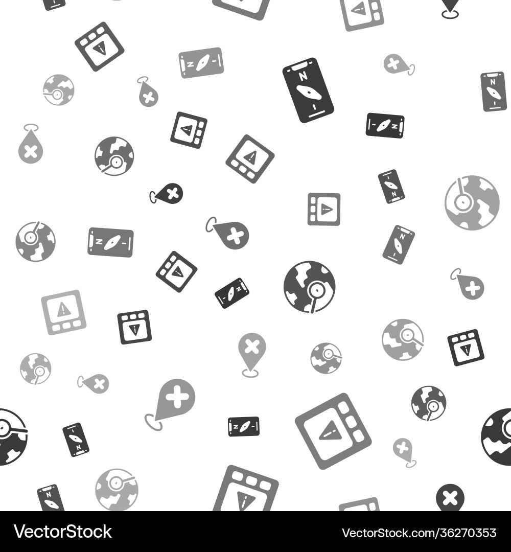Set compass on mobile gps device error Set compass on mobile gps device error vector image