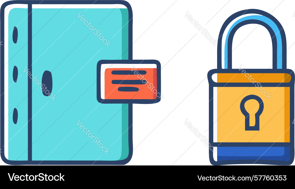 Sicheres Dokument Icon Design generative ai vektorbild