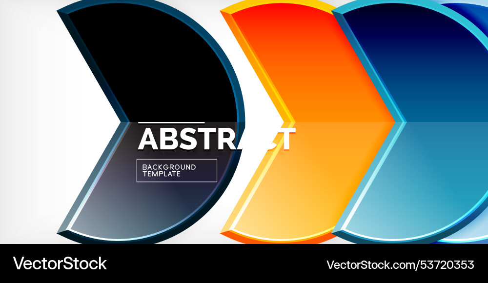Trendy round shapes with triangular angle design Trendy round shapes with triangular angle design Vector Image