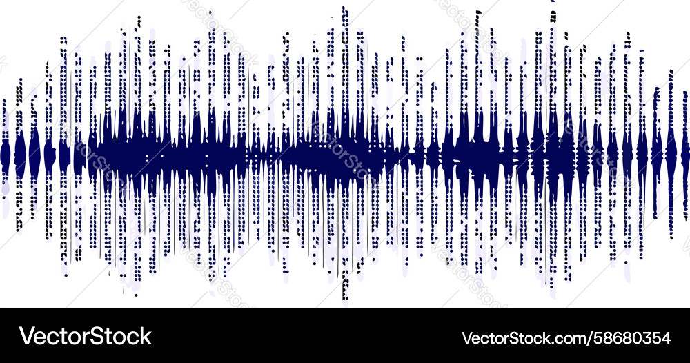 Abstract vertical bars sound wave pattern design Vector Image