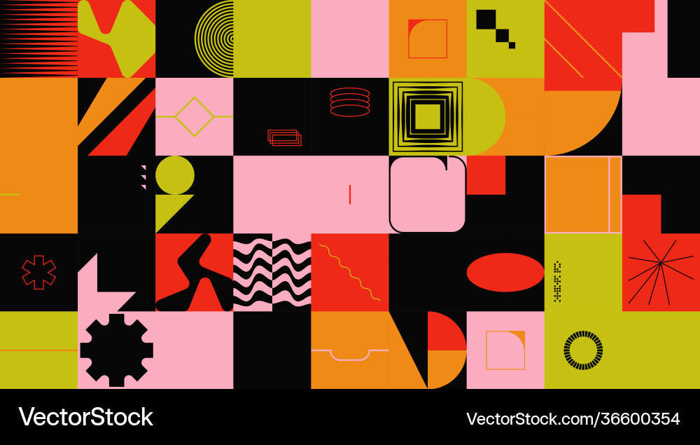 Deconstructed abstract pattern design Deconstructed abstract pattern design vector image