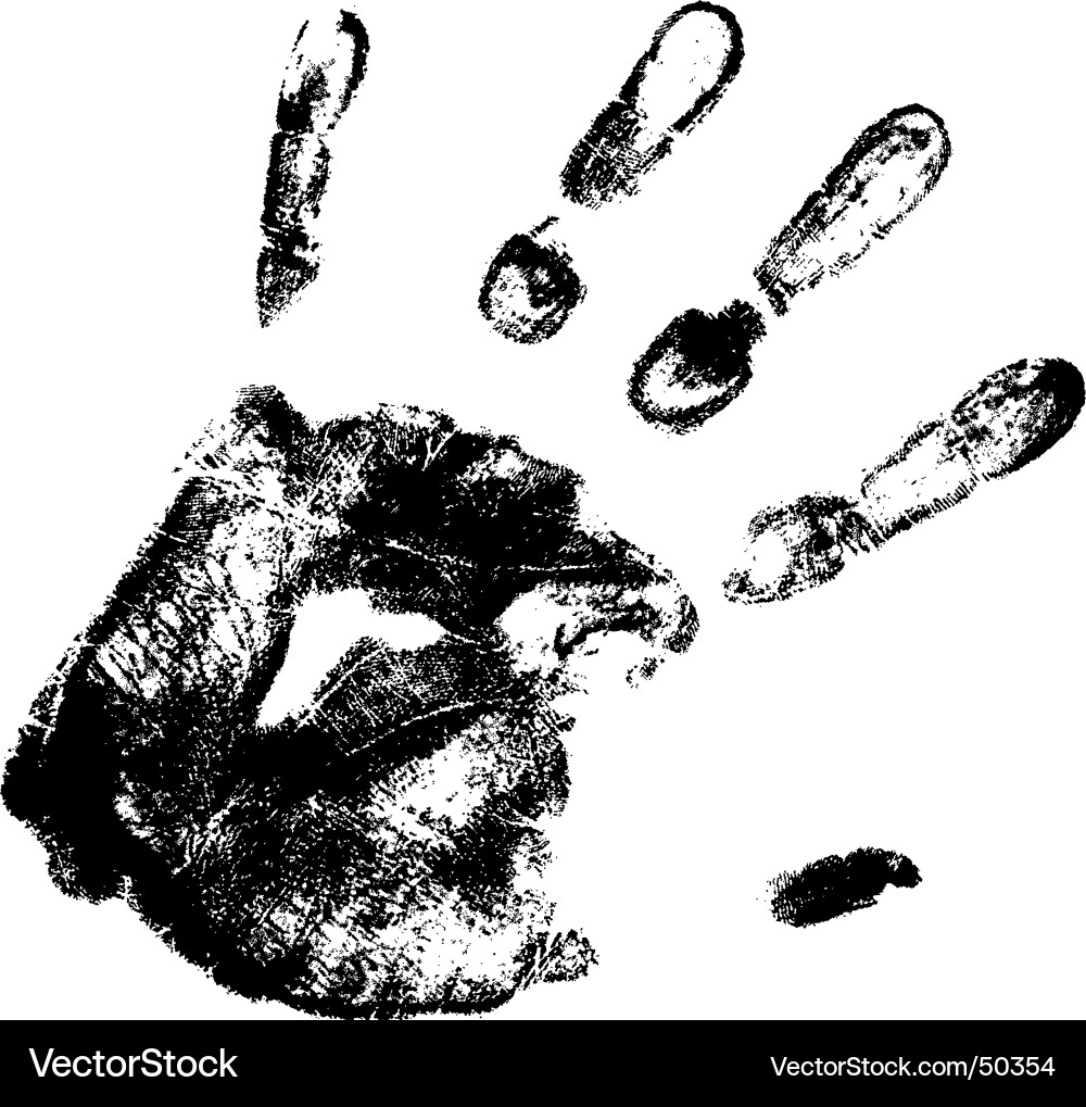 Handprint Print vector image