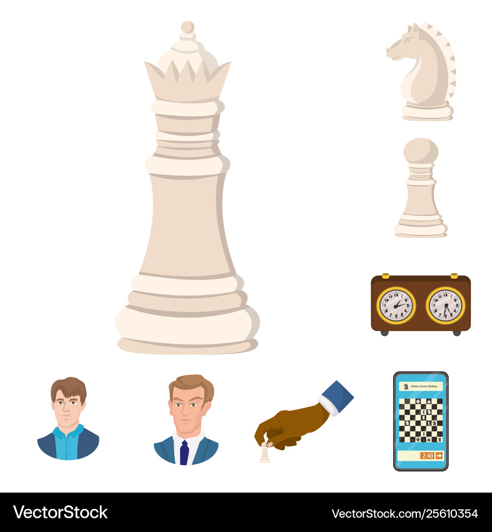 Isolated object chess and game icon collection Vector Image