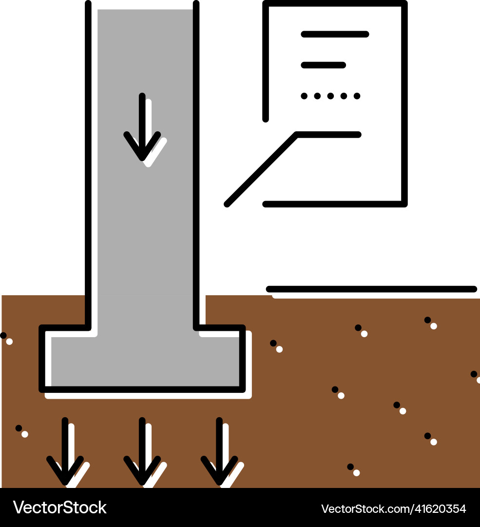 Load on column color icon Vector Image