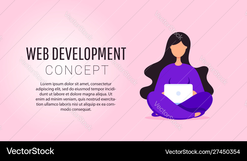 Modern creative young programmer coding a new Modern creative young programmer coding a new vector image