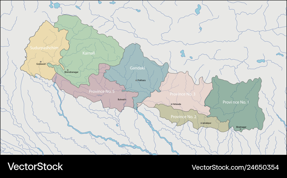 Nepal Map Vector Image
