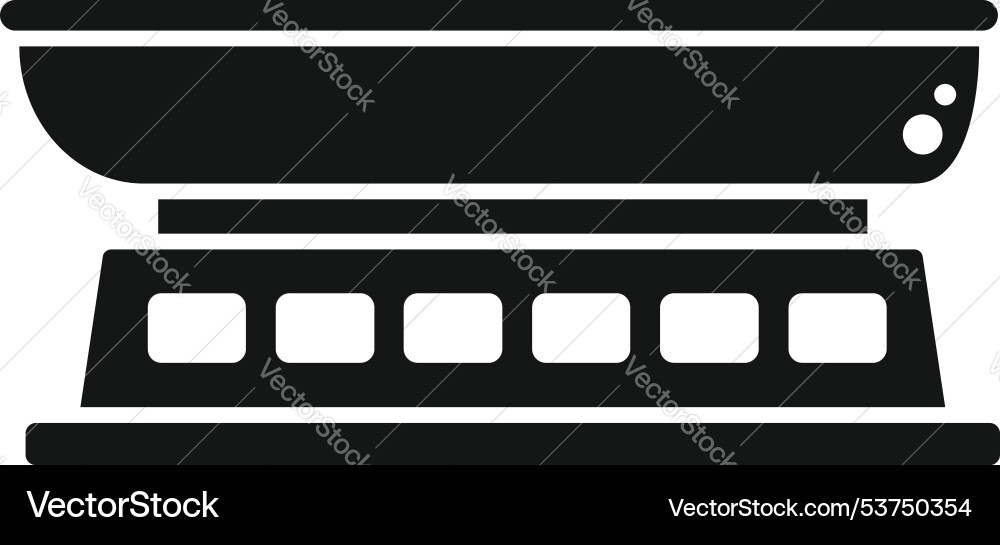 Professional tanning bed standing in beauty salon Professional tanning bed standing in beauty salon vector image