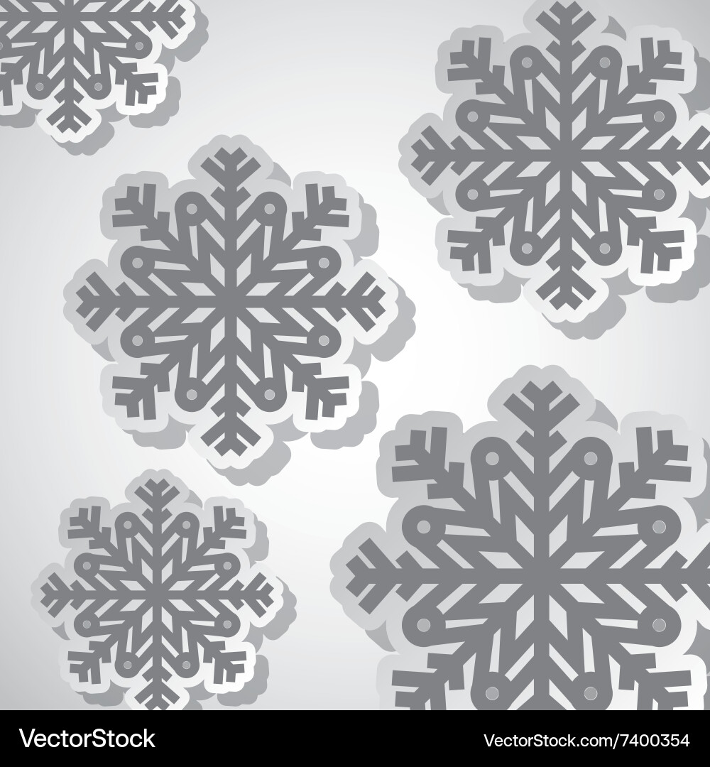 Snowflake concept design vector image