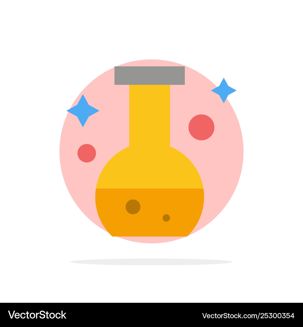 Tube flask lab test abstract circle background Vector Image