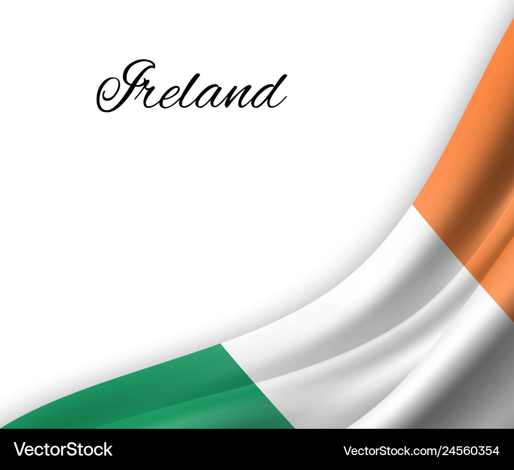 Waving flag on white background Waving flag on white background vector image