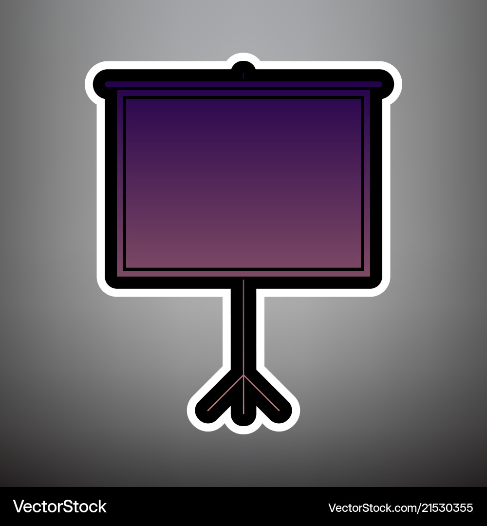 Blank Projektionsschirm violett Gradient Blank Projektionsschirm violett Gradient vektorbild