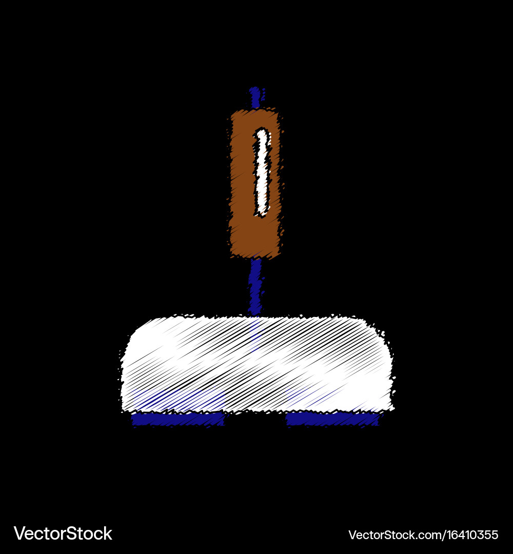 Flat shading style icon playing joystick Vector Image