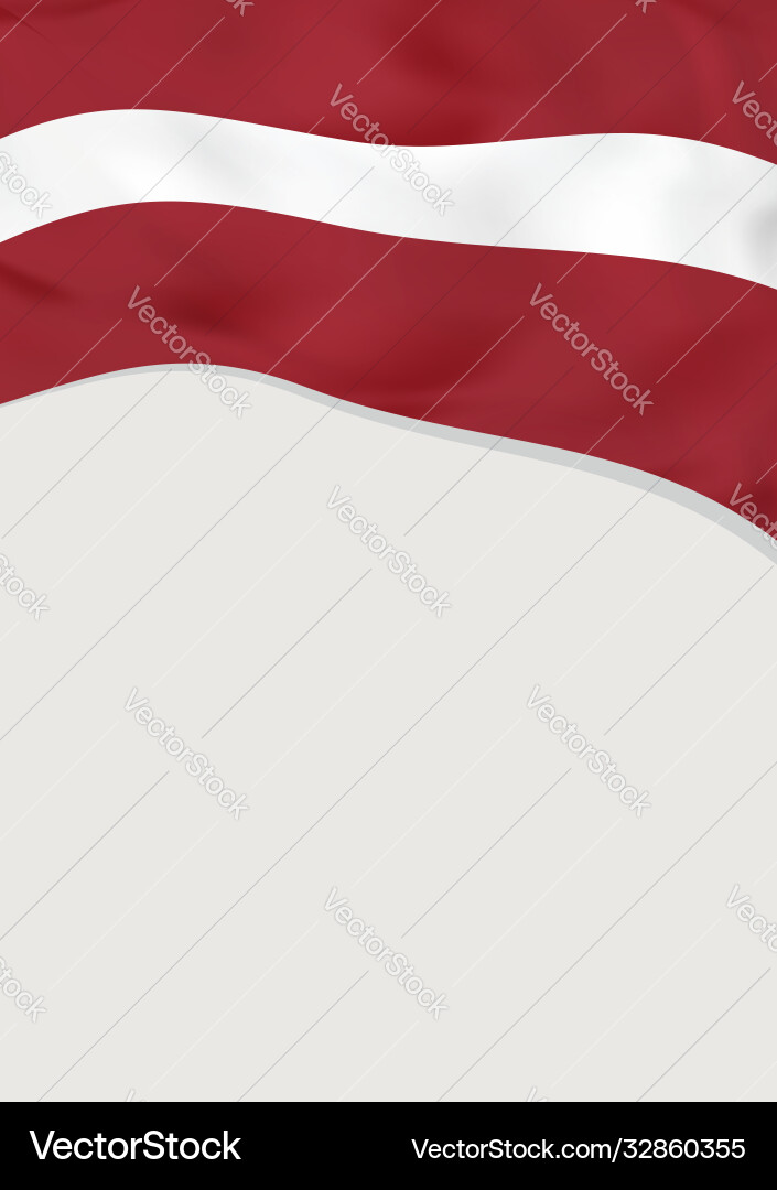 Leaflet design with flag latvia template Vector Image