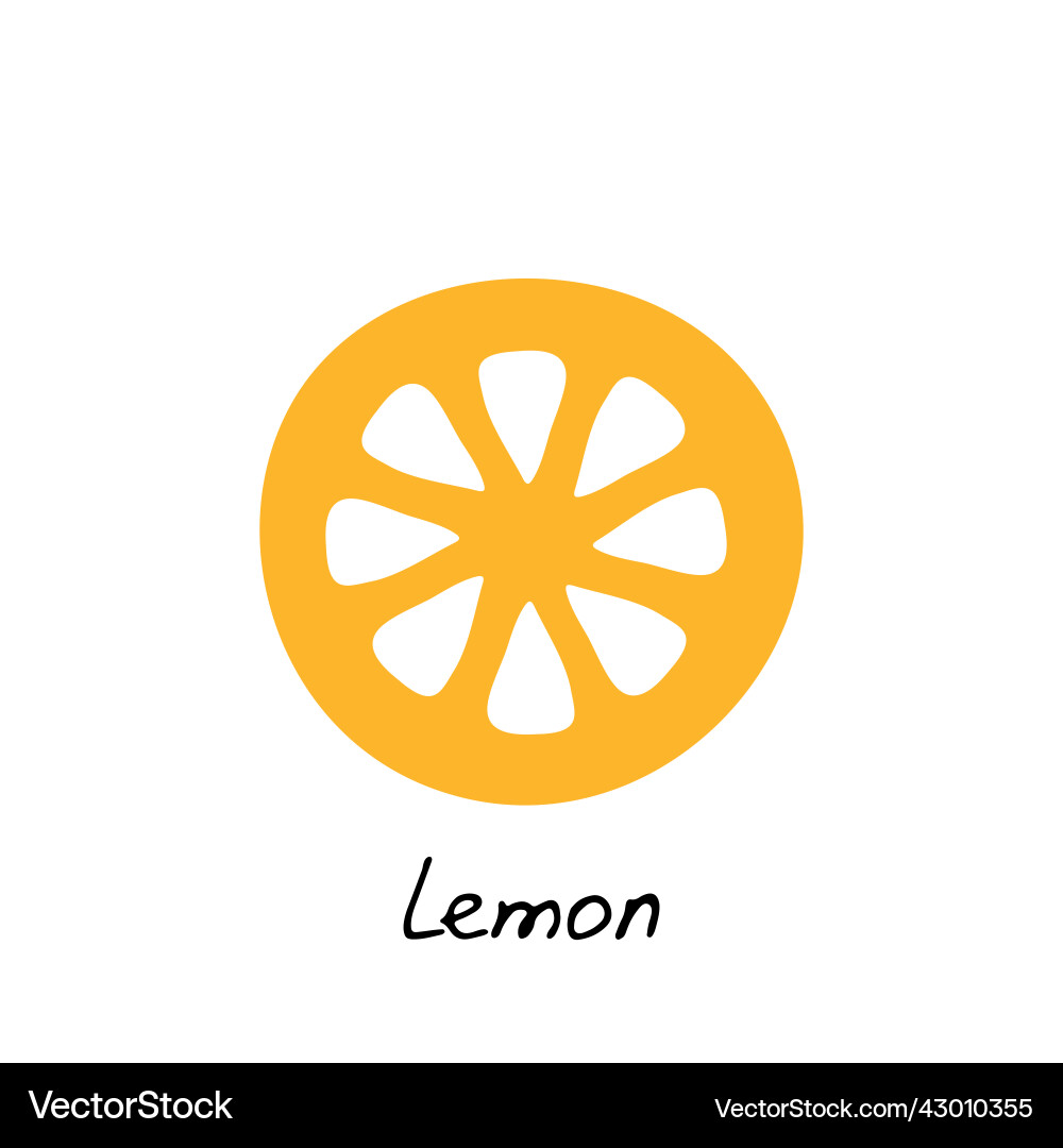 Lemon icon for web and print fruit sign citrus Lemon icon for web and print fruit sign citrus Vector Image