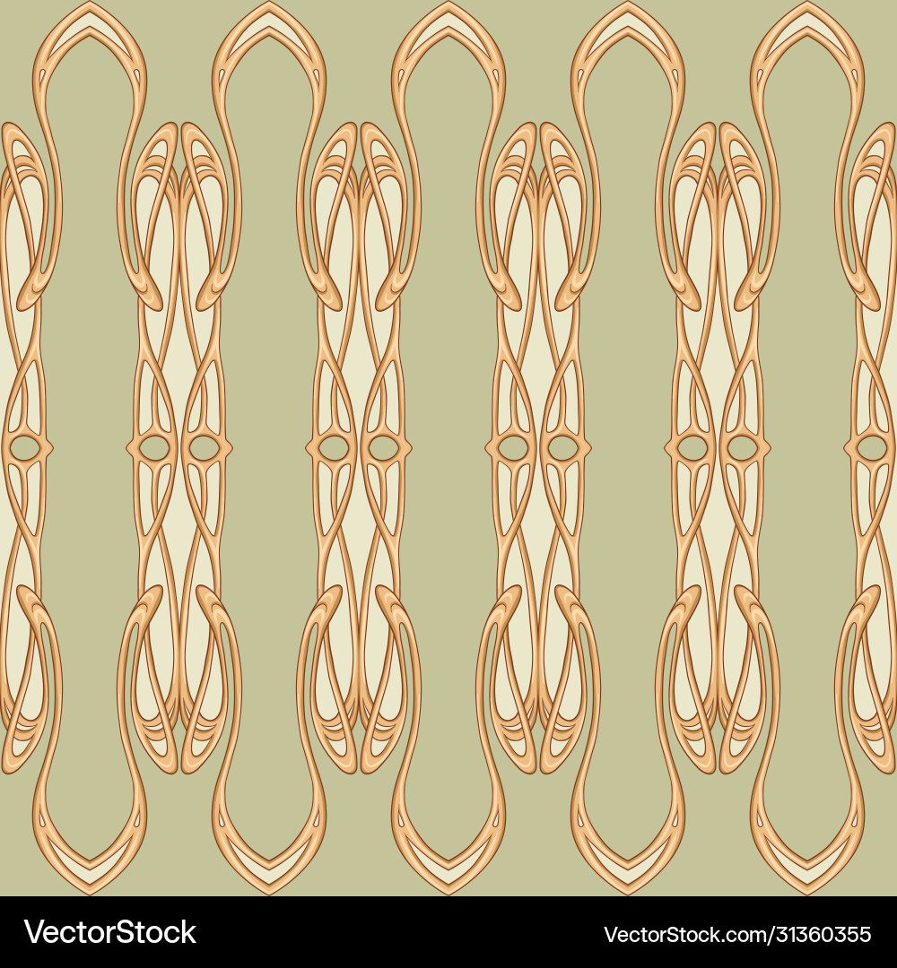 Seamless pattern background in art nouveau style Seamless pattern background in art nouveau style vector image