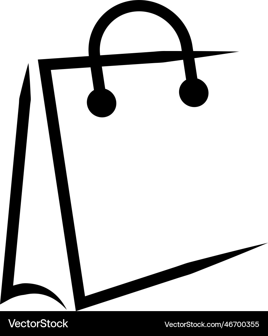 Shopping bag logo icon design template isolated – Royalty-Free Vector |  VectorStock, image size:862x1080