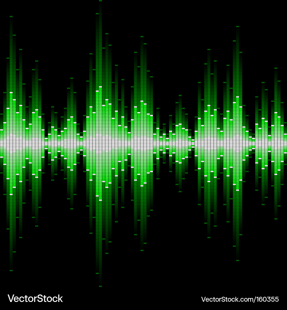 Sound Waveform Display vector image