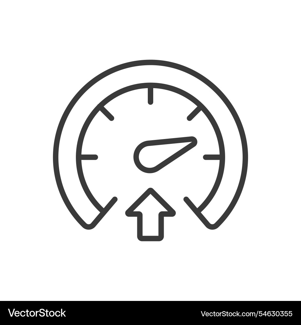 Speed up icon in line design motion Speed up icon in line design motion vector image