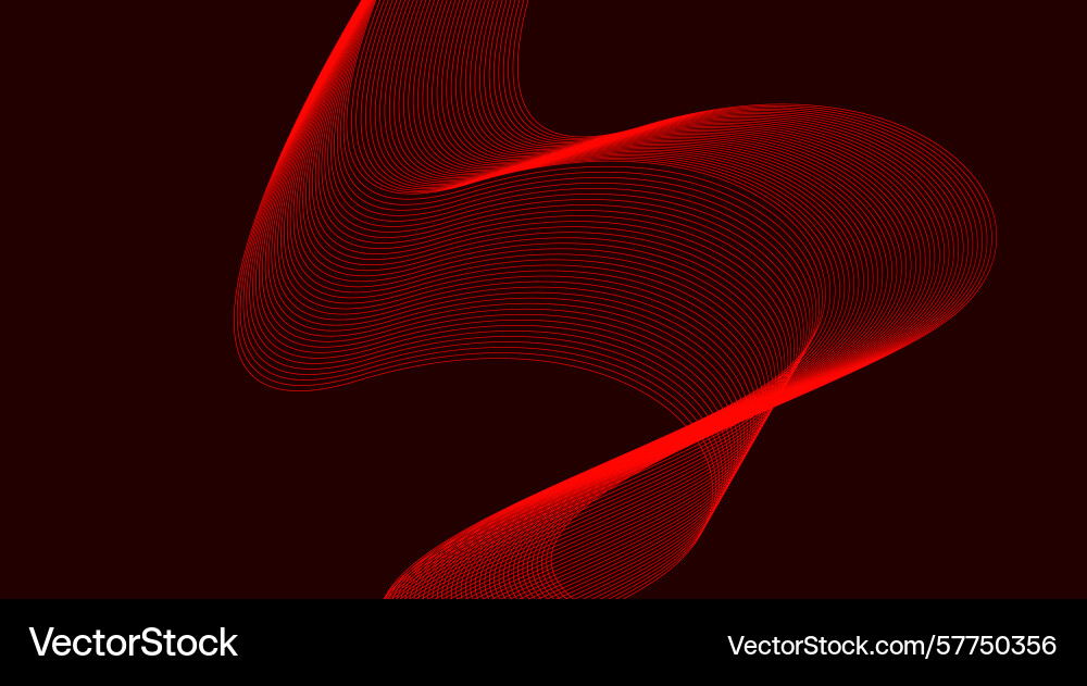 Abstract blend lines wave curved background red Abstract blend lines wave curved background red Vector Image