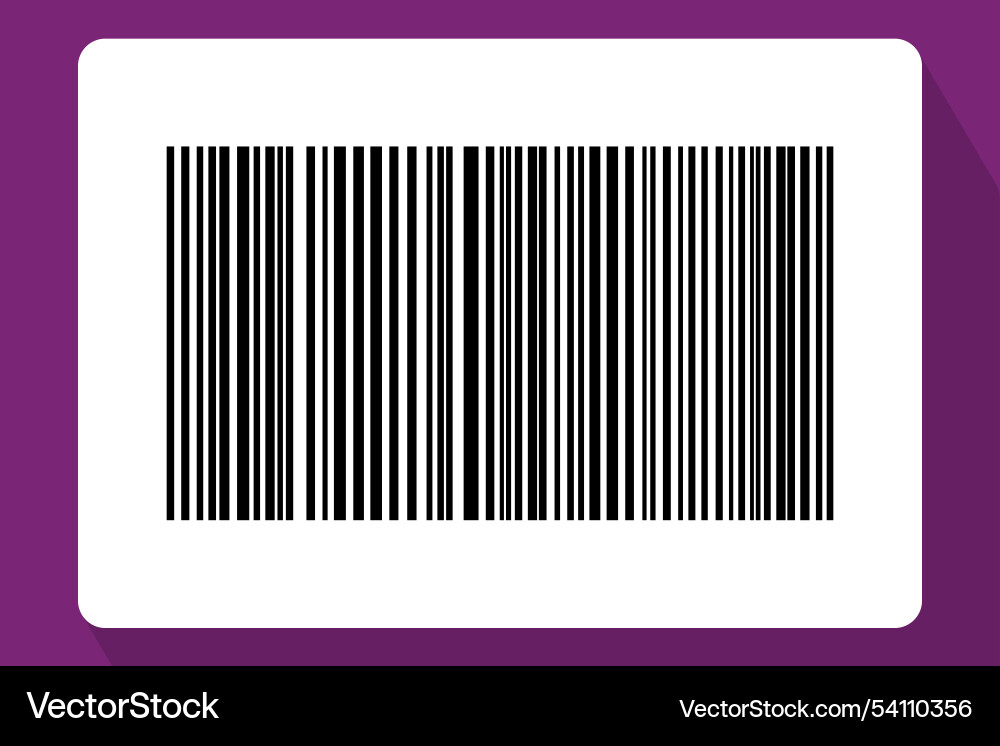 Barcode isolated on color background code stripes Barcode isolated on color background code stripes Vector Image