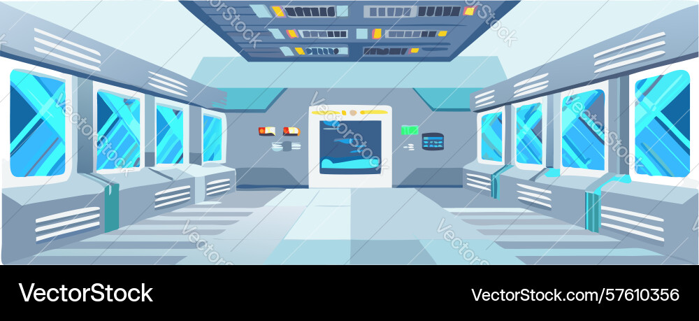 Data center control digital monitoring hub design vector image