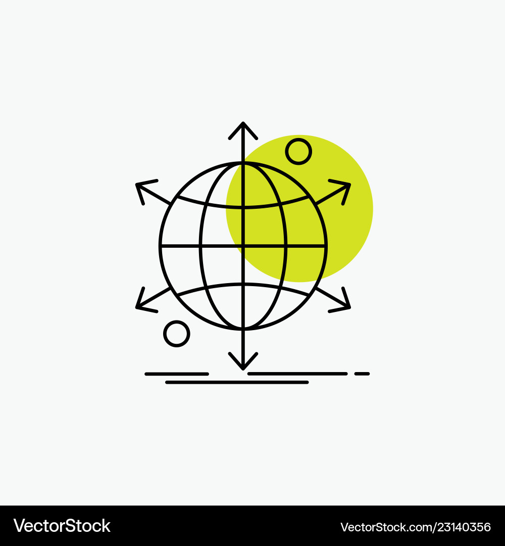 Global Network Connection Icon Vector Image