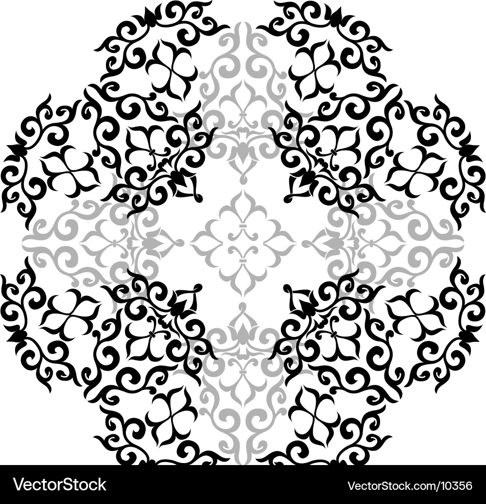 Intricate Floral Pattern vector image