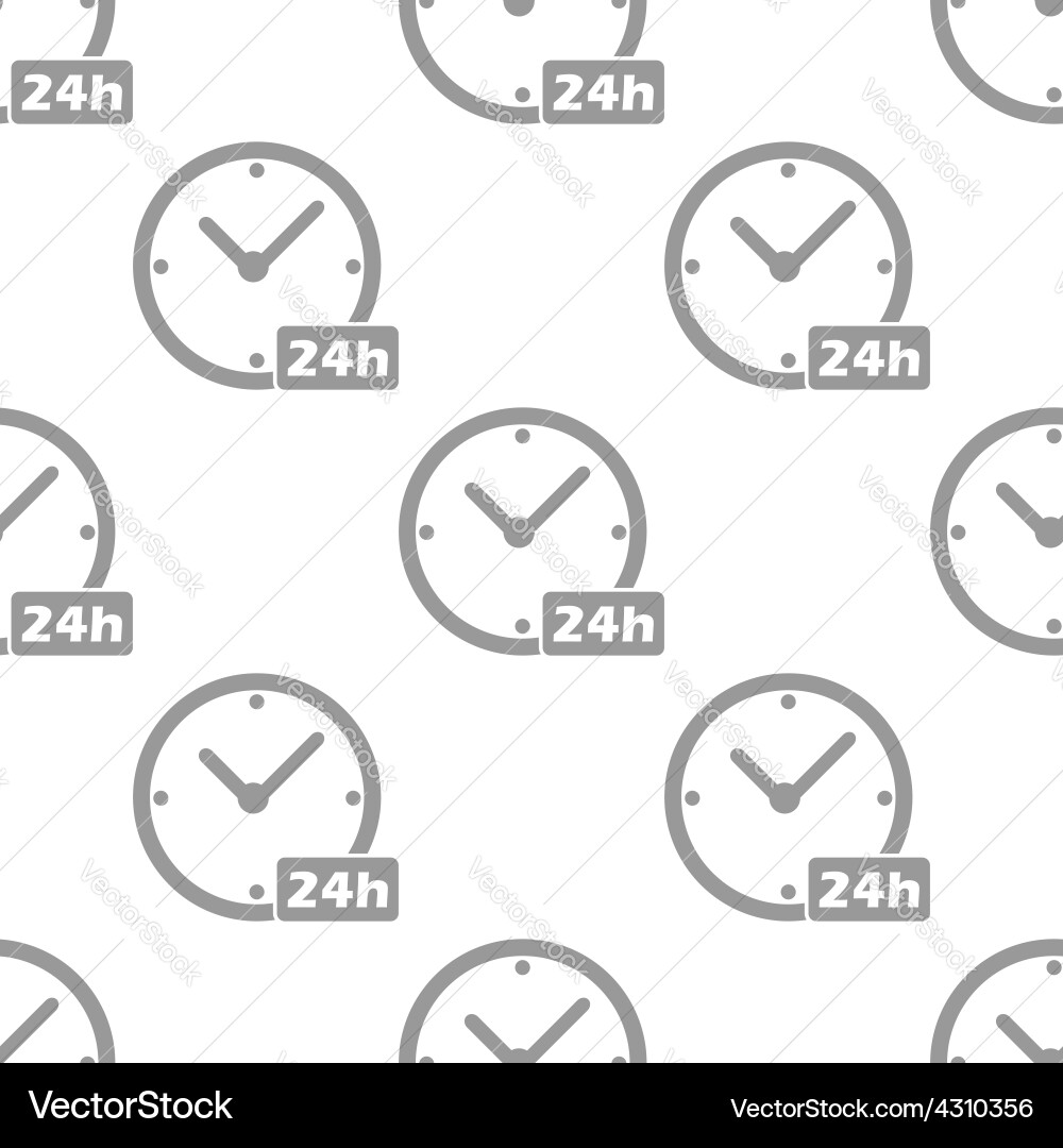 New clock seamless pattern vector image