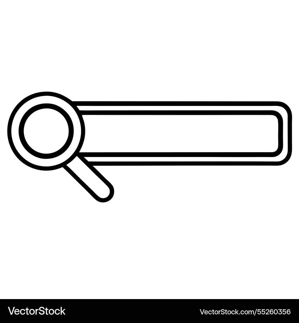 Search bar icon design for web and app interface Vector Image
