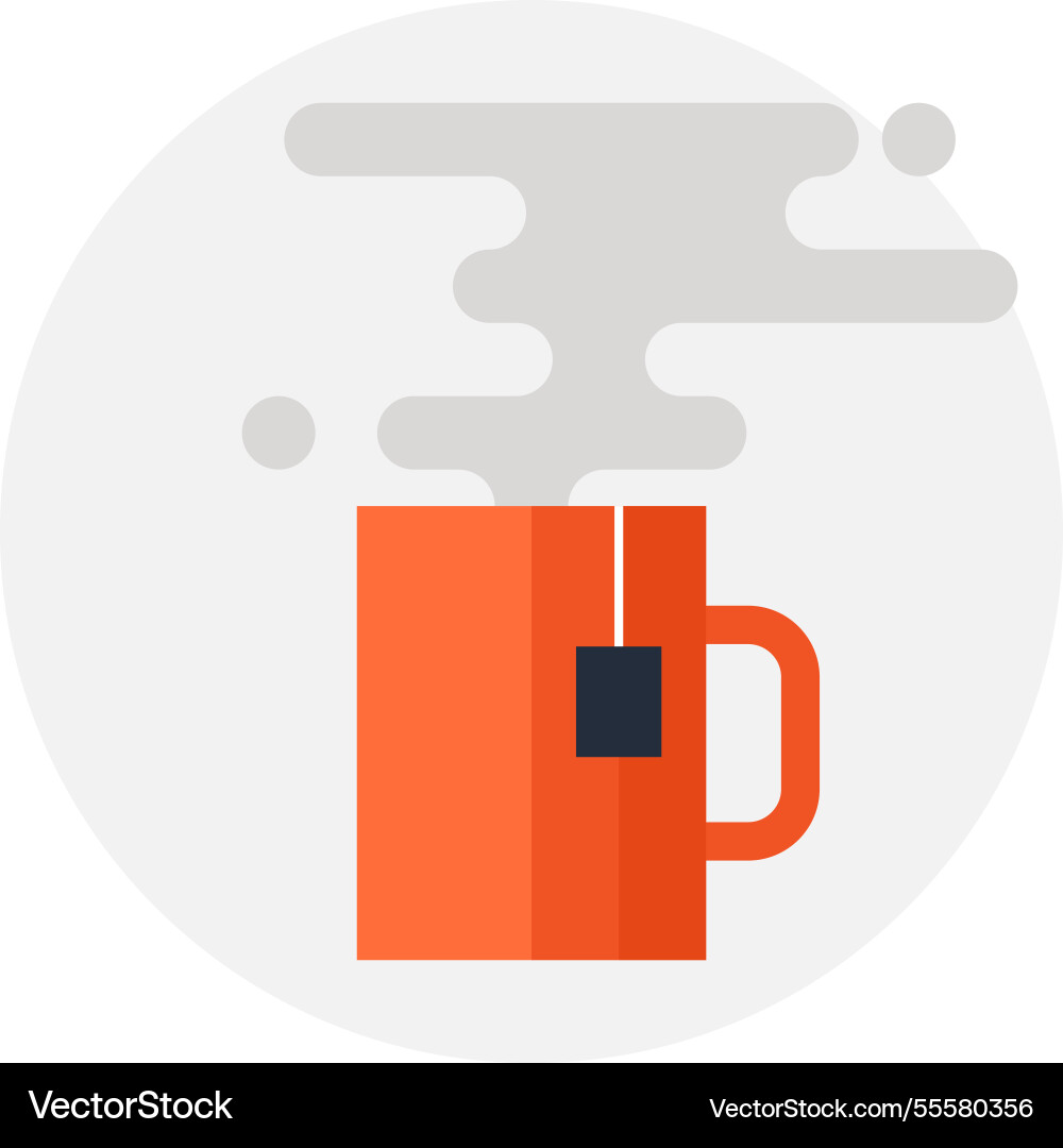 Take a break flat web icon Vector Image