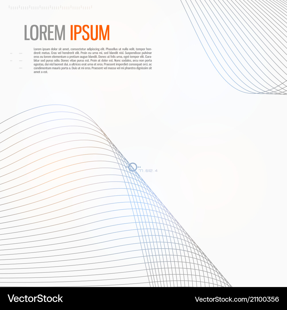 Tech background with abstract wave line Tech background with abstract wave line vector image