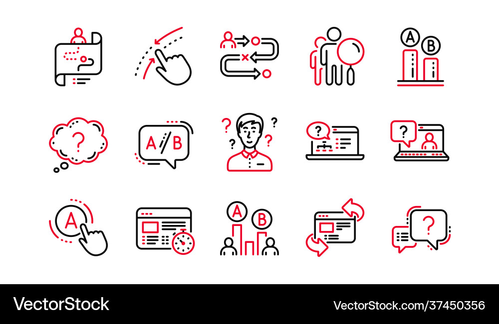 Ux-Liniensymbole ab der Routenkarte testen Ux-Liniensymbole ab der Routenkarte testen vektorbild