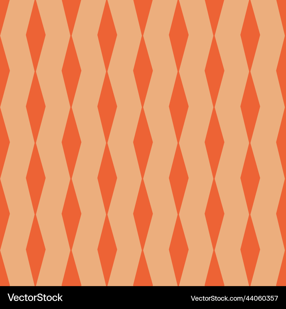 Groovy aestethic seamless pattern with triangles Vector Image