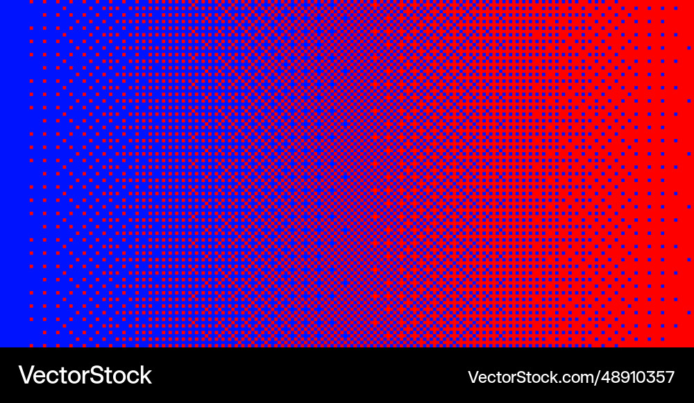 Pixel Red Fade Gradient with Dithering Vector Image