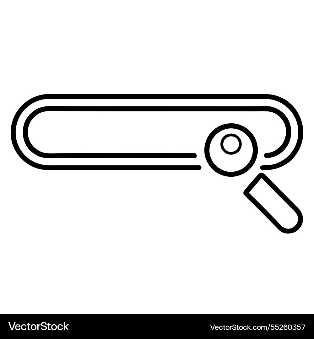 Search bar icon design for web and app interface Vector Image