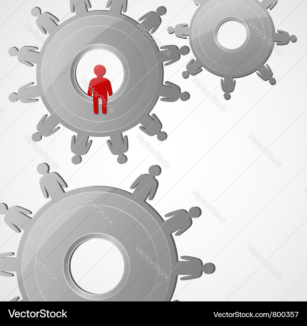 Team Disruption Concept Vector Image