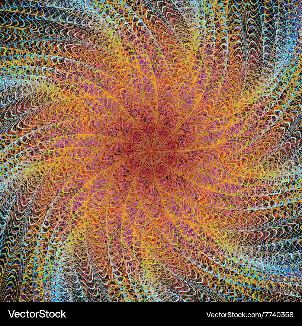 Abstract computer generated digital art design vector image