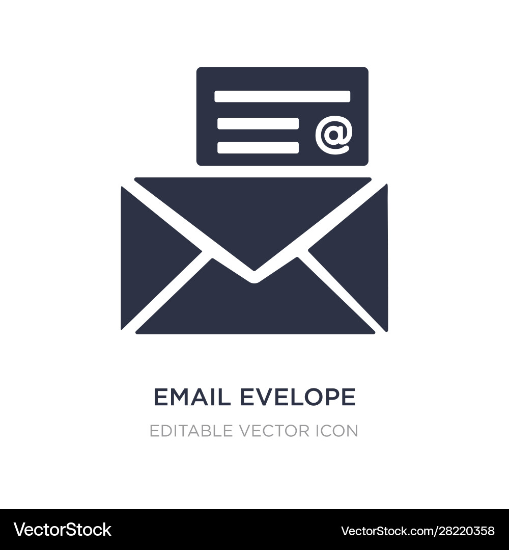 Email evelope icon on white background simple Email evelope icon on white background simple vector image