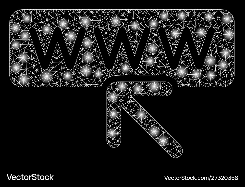 Flare mesh network website address with Flare mesh network website address with vector image