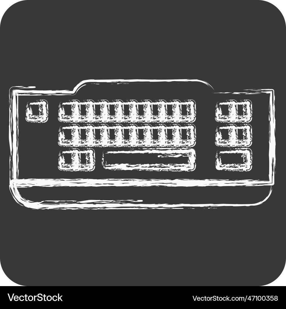 Icon keyboard suitable for computer components Icon keyboard suitable for computer components vector image