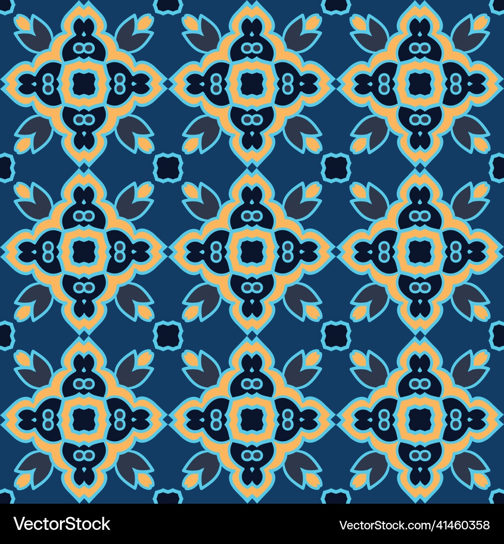 Seamless pattern with mosaic tiles Seamless pattern with mosaic tiles vector image