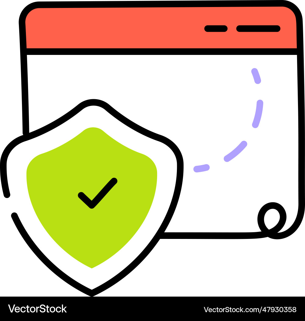 Secure web Vector Image