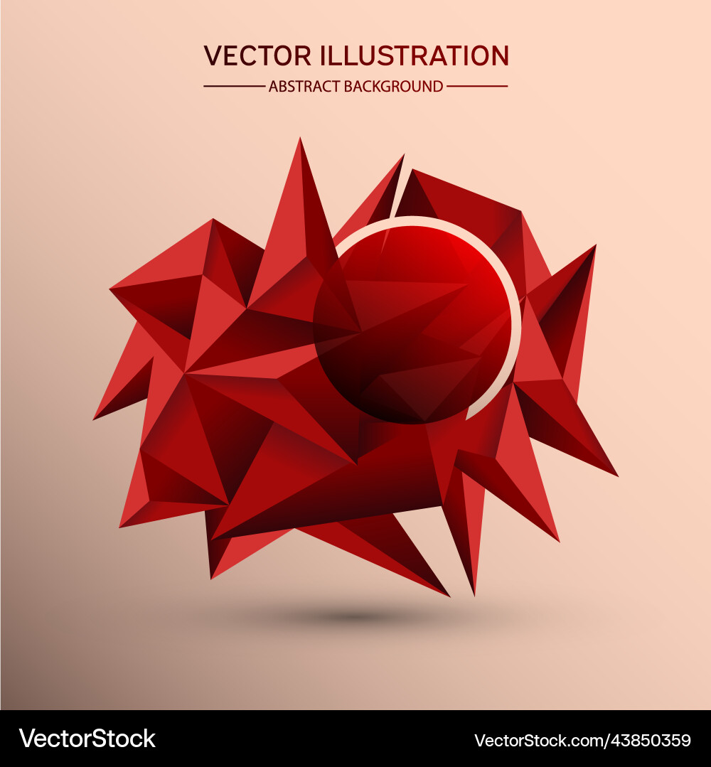 3d low polygon geometry background abstract Vector Image